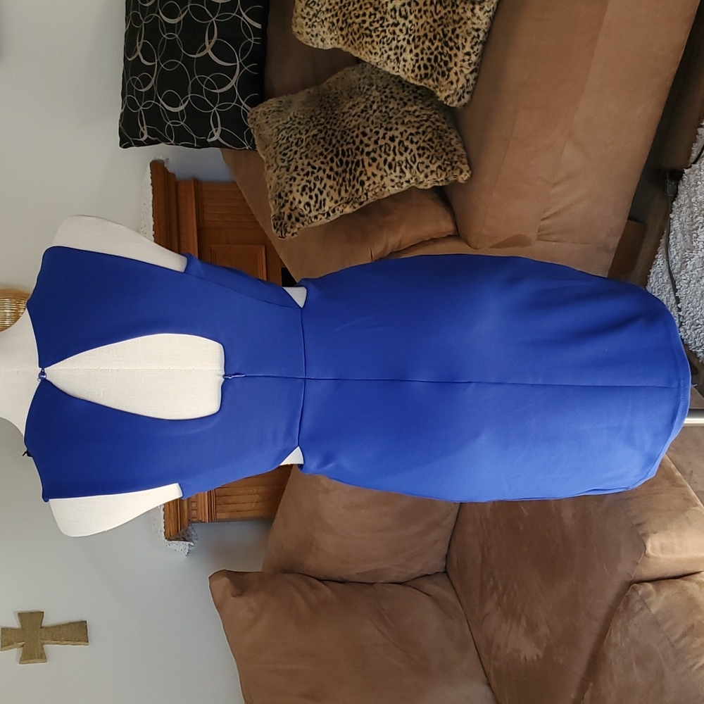 The á Cut Out Bodycon Cobalt Blue Short Dress Size S - Picture 3 of 7